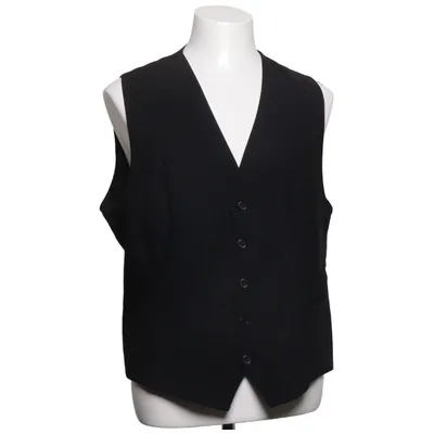 Suit vest (Black) from Batistini Elastane, Polyester, Wool