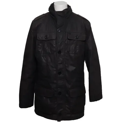 Manteau d'hiver (Noir) de Southern Menswear Coton, Polyester