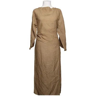 Dress (Beige) from Massimo Dutti Linen, Viscose