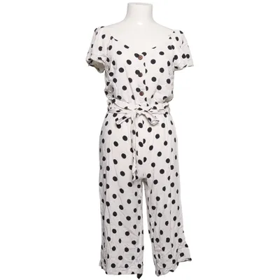 Jumpsuit (Wit, Zwart) van Monteau Linnen, Viscose