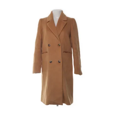 Frakke (Beige) fra Y.A.S Polyester, Uld