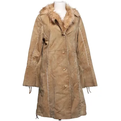 Shearlingjacka (Beige) från Rock'n Blue Akryl, Skinn, Polyester