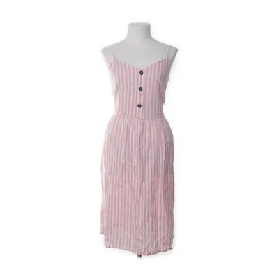 Dress (Pink, White) from Esmara Cotton, Linen