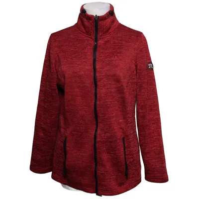 Fleece jas (Rood) van Cutting Edge Elastaan, Polyester, Viscose