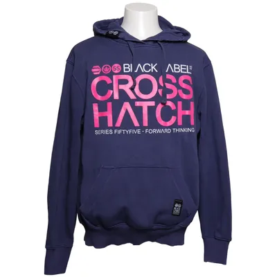 Sweat à capuche (Bleu) de Crosshatch Coton, Élasthane, Polyester