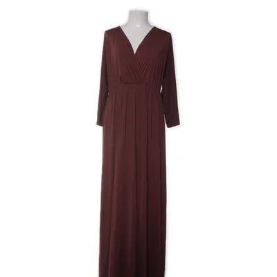 Långklänning (Brun) från Ilse Jacobsen Hornbæk Elastan, Polyester