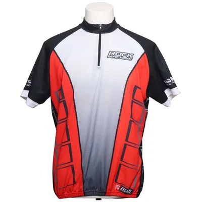 Cykeltrøje (Sort, Rød, Grå) fra Eleven Polyester
