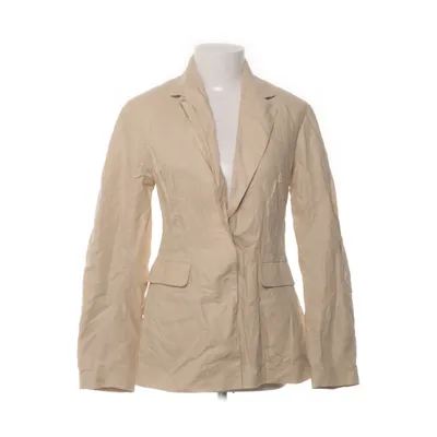 Blazer (Beige) from Gina Tricot Linen, Cotton