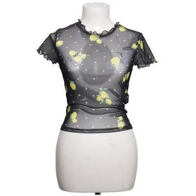Top (Schwarz, Gelb, Mehrfarbig) von Primark Elasthan, Polyester