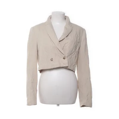Blazer (Beige) fra Zara Bomuld, Polyester