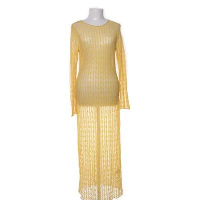 Klänning (Gul) från H&M Elastan, Polyamid