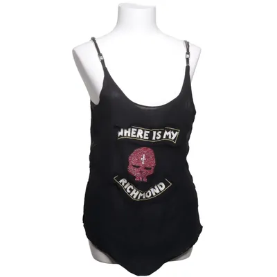 Tank­top (Schwarz) von John Richmond Seide