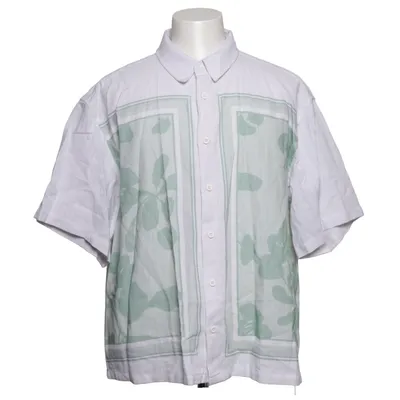 Kurzarmhemd (Weiß, Grün) von ASOS Design Baumwolle