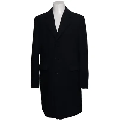 Coat (Black) from Contemporary Reflections Polyester, Viscose, Wool