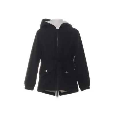 Parka (Black) from Shein Linen, Polyester
