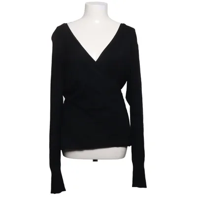 Slå om-cardigan (Sort) fra Cue Elastan, Viscose