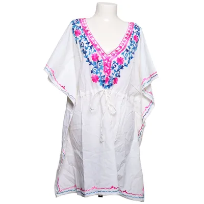 Kaftan (White, Multicolored) from Catch Me Cotton