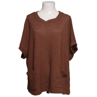 Top (Bruin) van Emery Rose Elastaan, Polyester