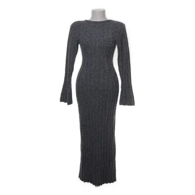 Maxikjole (Grå) fra Adoore Elastan, Nylon, Genanvendt polyester, Uld