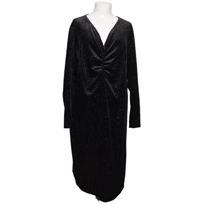 Cocktailklänning (Svart, Silverfärgad) från Zizzi Elastan, Polyester