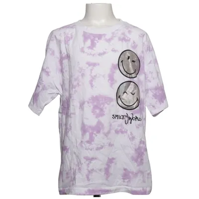 T-shirt (Lila, Wit) van Smiley World Katoen