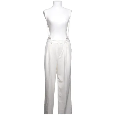 Tuinbroek (Wit) van Custommade Katoen, Elastaan, Gerecycled polyester