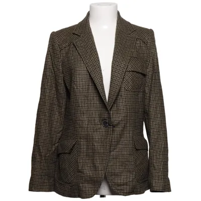 Kavaj (Brun) från Zara Woman Polyester, Viskos, Ull