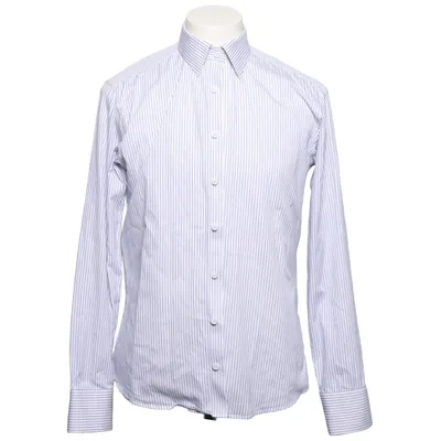 Chemise (Blanc, Bleu) de Tailor Store Coton