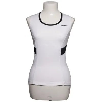 Sport tanktop (Wit, Zwart) van Nike Tennis Elastaan, Polyester