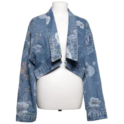 Jeansjacka (Blå, Flerfärgad) Bomull, Polyester