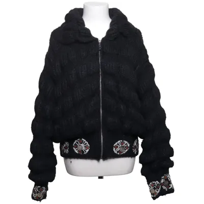 Cardigan (Noir) de John Galliano Acrylique, Mohair, Polyester, Laine
