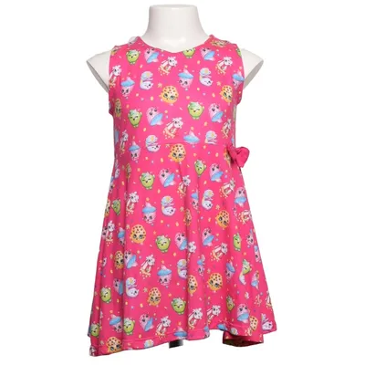 Kjole (Pink, Flerfarvet) fra Shopkins Elastan, Polyester