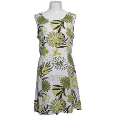 Jurk (Wit, Groen) van Jacett Linnen, Viscose