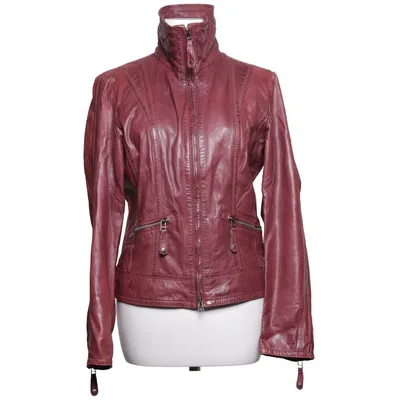 Leather jacket (Red) from Mauritius Leather, Polyester