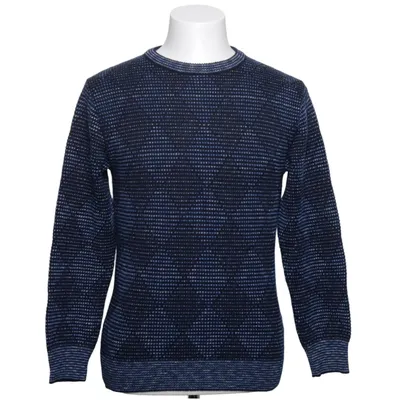 Strickpullover (Blau, Schwarz) von Carlo Colucci Acryl, Polyamid, Wolle
