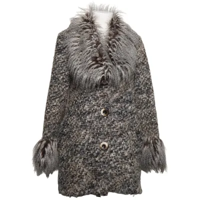 Manteau (Gris, Multicolore) de Rinascimento Acrylique, Polyester, Laine