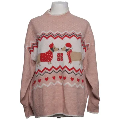 Julesweater (Pink, Flerfarvet) fra Primark Cares Akryl, Elastan, Polyamid, Polyester
