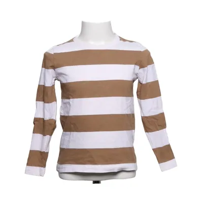Langærmet t-shirt (Brun, Hvid) fra Arket