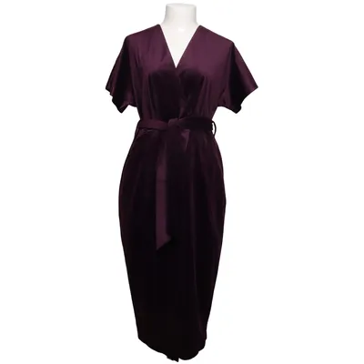 Slå-om-kjole (Lilla) fra Closet London Polyester