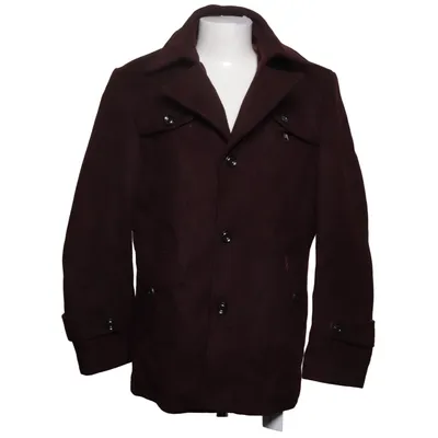 Manteau (Marron) de Lindberg Polyester, Laine