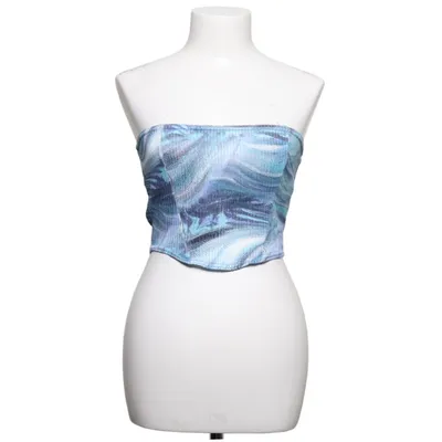 Tubetop (Blå, Flerfarvet) fra PrettyLittleThing Elastan, Polyester