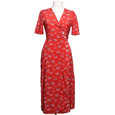Wrap dress (Red, Multicolored) from Tddpsshop