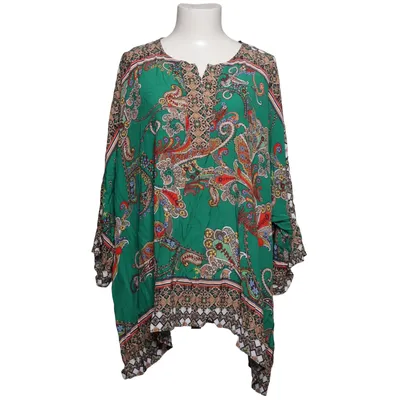 Top (Green, Multicolored) from Selection by Ulla Popken Viscose