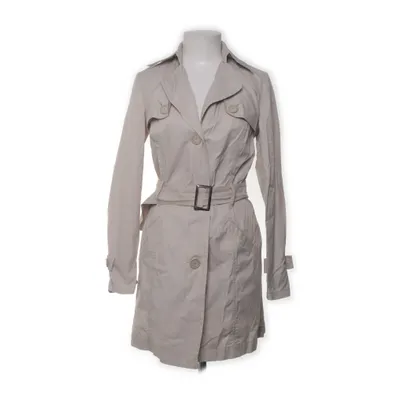 Trenchcoat (Wit) van Sisley Katoen, Polyester