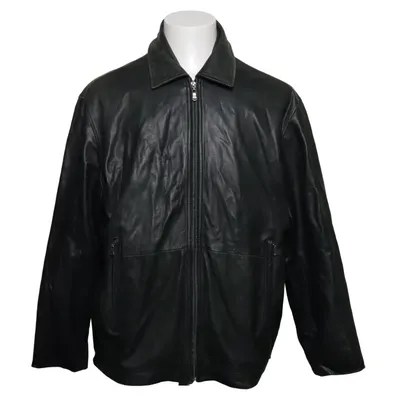 Leather jacket (Black) from Cinque Leather, Polyester