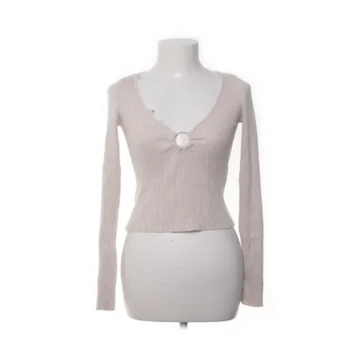 Crop top (Beige) fra Bershka Polyamid, Viscose