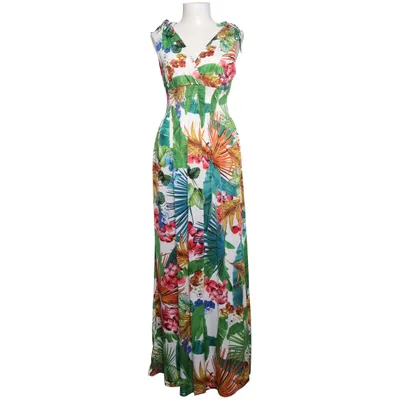 Robe longue (Blanc, Multicolore) de Elissa Élasthane, Polyester