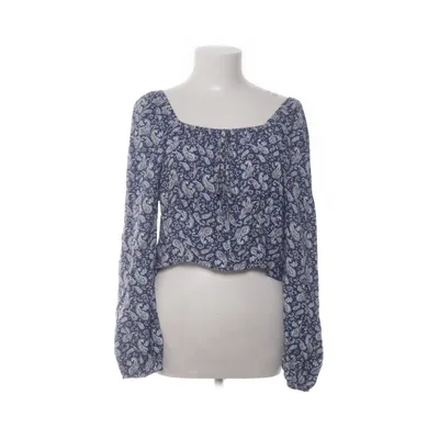Crop top (Blue, White) from Shein Curve Viscose