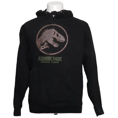 Sweat à capuche (Noir) de Jurassic Park Coton, Polyester