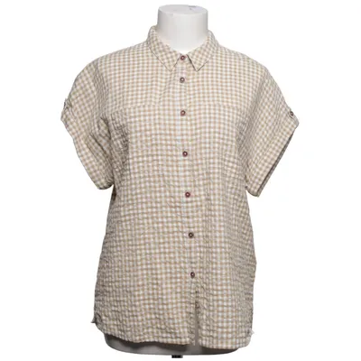 Kurzarmhemd (Beige, Weiß) von White Stuff Baumwolle